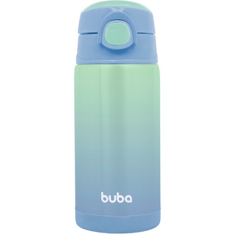 Vaso con sorbito termico azul degrade