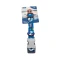 COLLAR DISEÑO LILI REGULABLE L 46-55 CM AZUL C/HUESITOS Y LUNARES