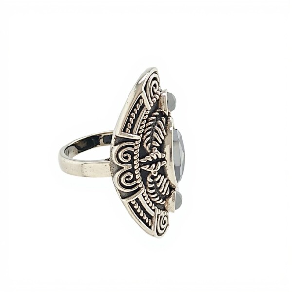 Anillo Trilogy-Plata 925-Piedra Luna-AN3103 conpiedra