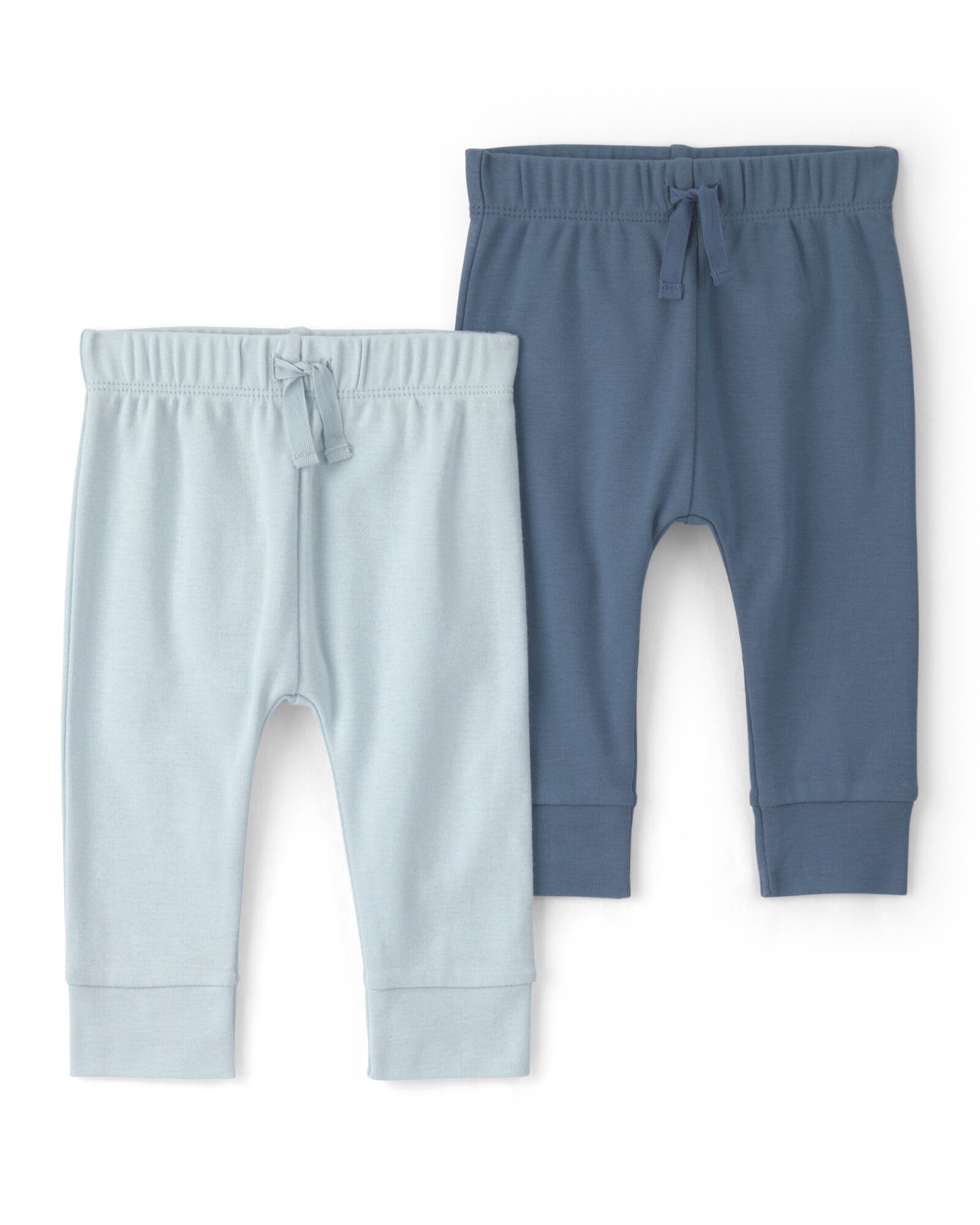 Pack dos pantalones de algodón, azules Sin color