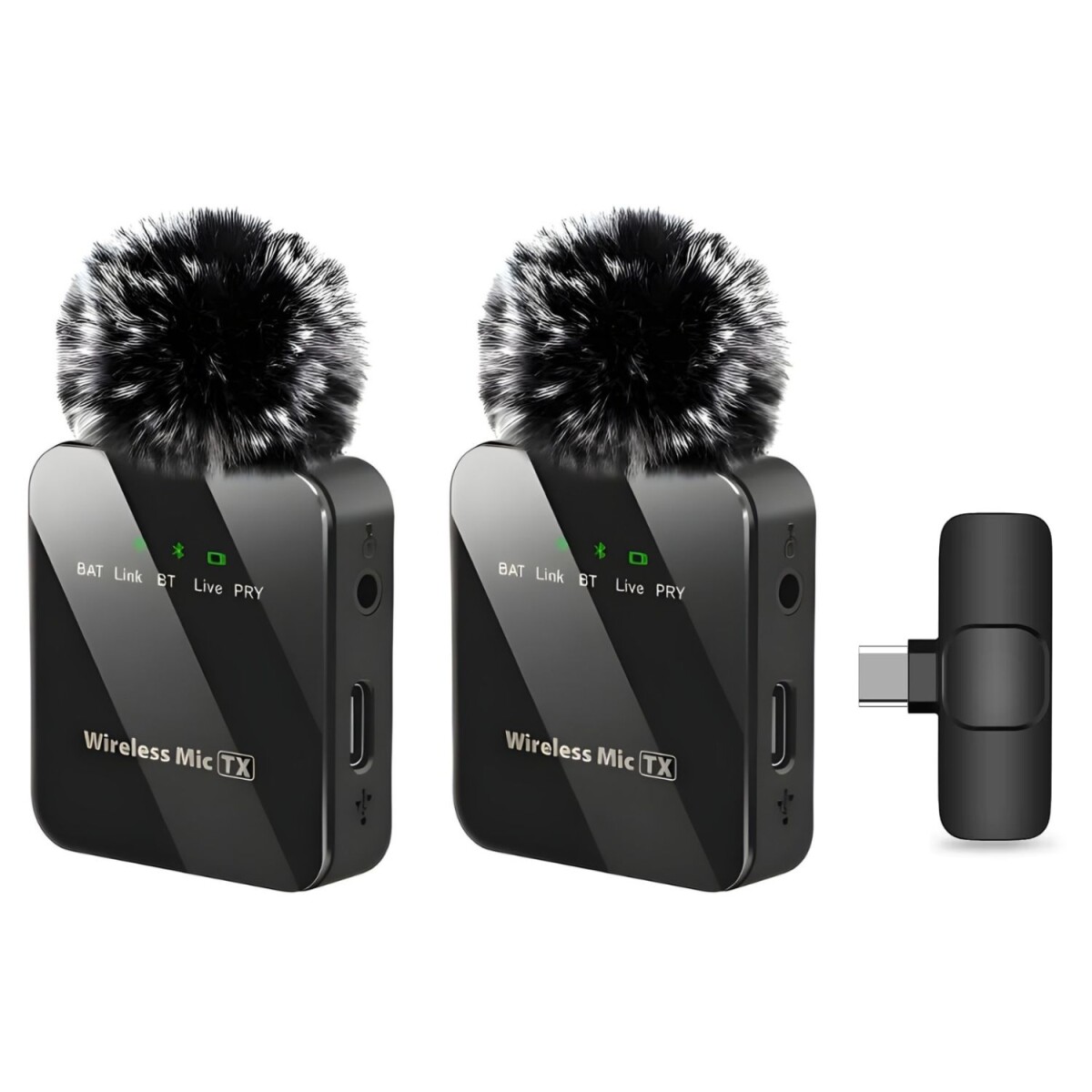 Micrófono Solapa Lumax Doble Inalámbrico Android/ios 