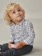 Camisa Cuadros Cuello Bebe Petroleo