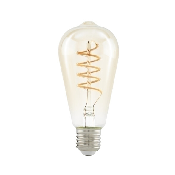 Lampara LED vintage velón transp. E27 4W 2200K EG2019