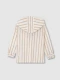 Camisa Rayas Con Capucha Blanco