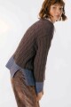 Sweater Mix Chocolate/Azul