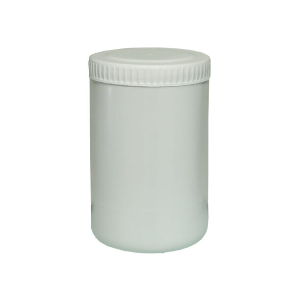 BALDE INDUSTRIAL BLANCO CON TAPA 1 LT. BLANCO