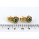 Caravanas Oro 18K Con Brillantes Y Esmeraldas Caravanas Oro 18K Con Brillantes Y Esmeraldas