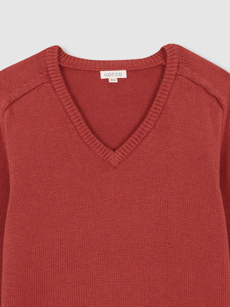 Jersey Basico Smart Coral Oscuro