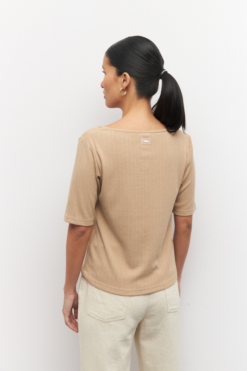 REMERA ALEXIA Beige Melange