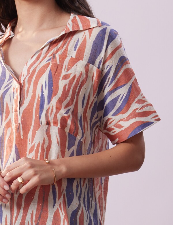 Blusa Brillos MULTI/ROJO