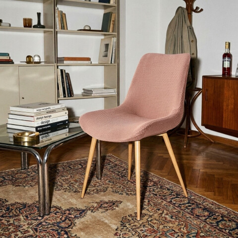 Funda cubre silla eames elastilizada marrón