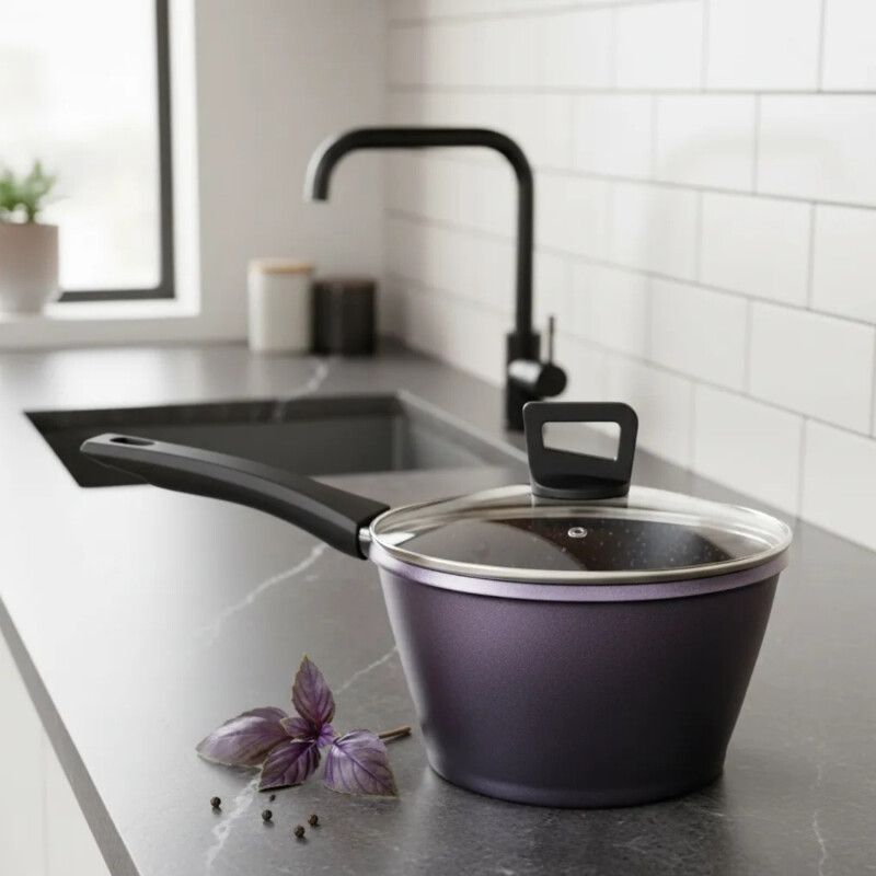 Olla con Mango Comet 18 cm de diámentro Violeta Negro