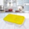 VIANDA RECTANGULAR 2 DIVISIONES JOLLY FRESHLIFE 0,8L AMARILLO
