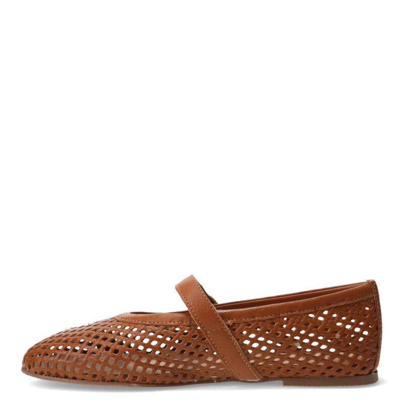 Balerina de Mujer Bottero Calada Marrón Caramelo