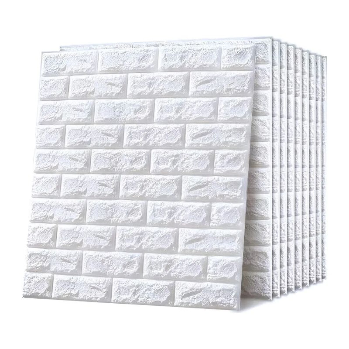 REVESTIMIENTO AUTO ADHESIVO 3D 70 X 77 CM X 3 MM - LADRILLO BLANCO X 10 