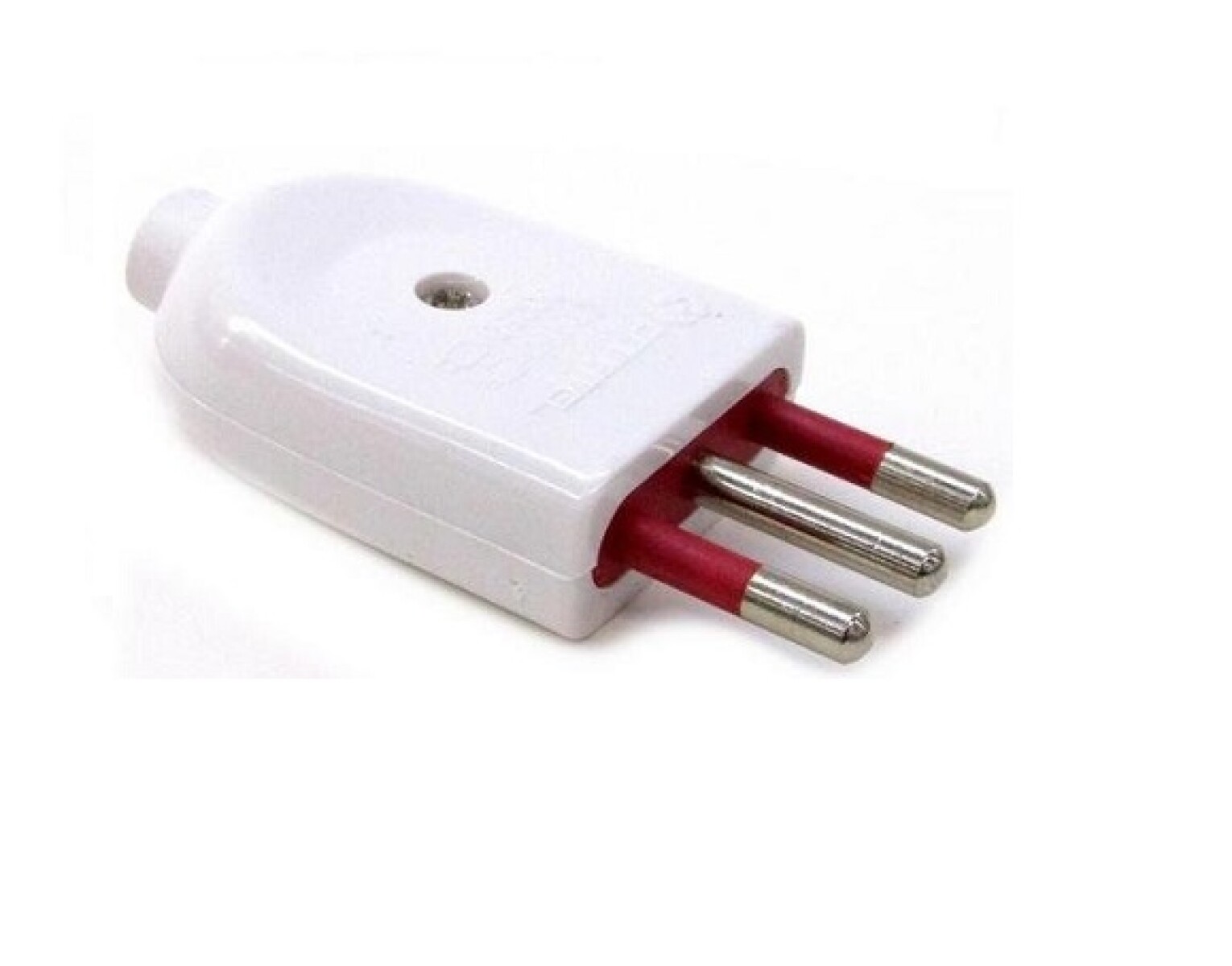 Ficha 2 Patas + Tierra 10A Blanca Contactum Conatel 