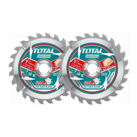 Set 2 discos 7 1/4" p sierra circular 24 dientes total TAC2331853 Set 2 discos 7 1/4" p sierra circular 24 dientes total TAC2331853
