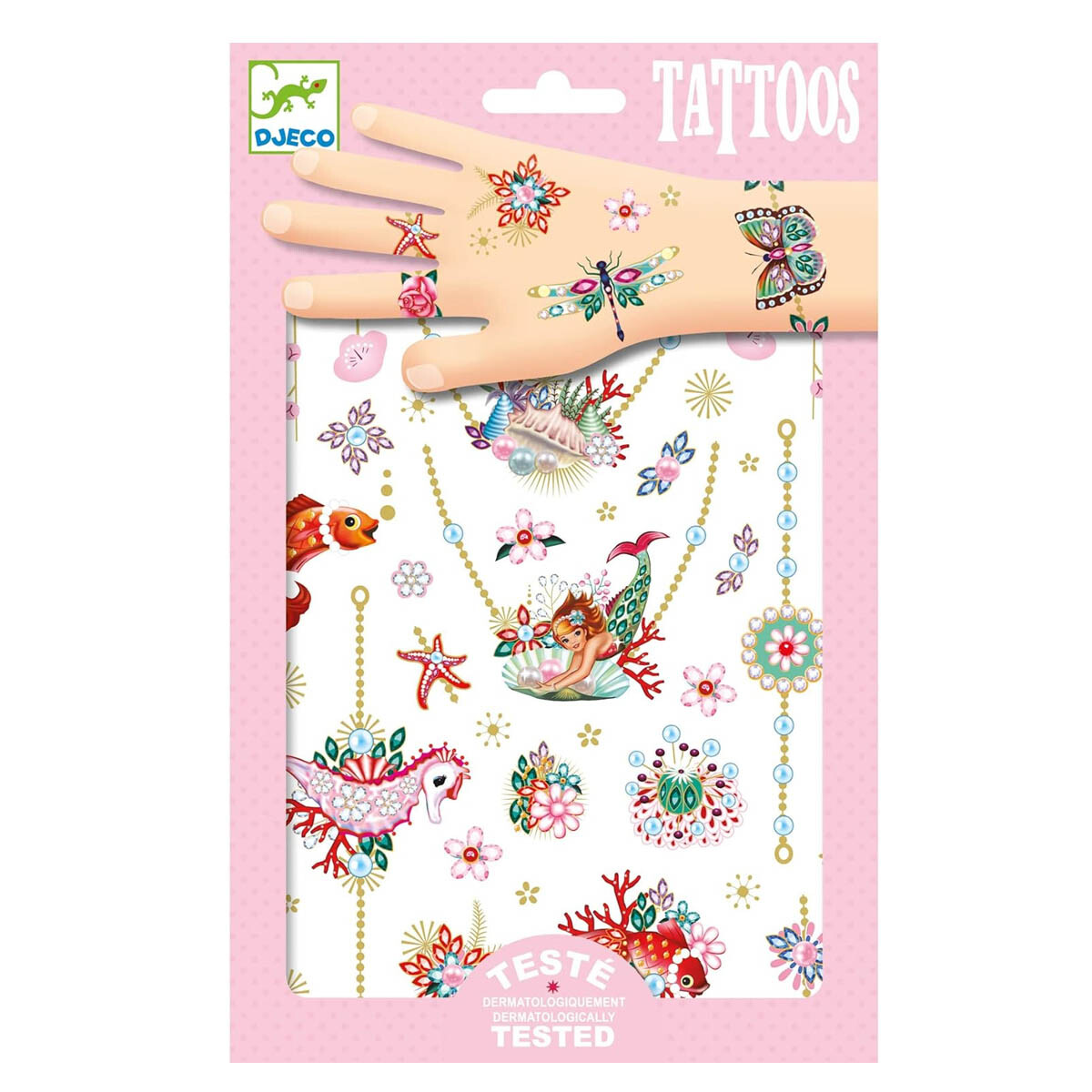 Tatuajes temporales Sirenas Djeco 