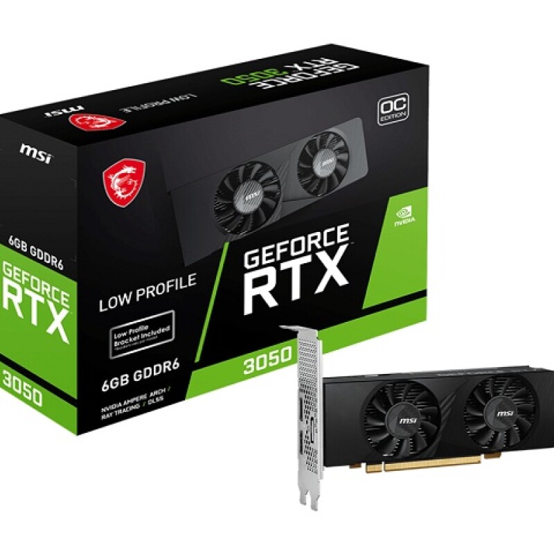 MSI - GeForce RTX 3050 LP 6G OC - PCI Express 3.0 x16 (x4 mode) - NVIDIA - NVIDIA GeForce RTX 3050 - GDDR6 SDRAM - DisplayPort / MSI - GeForce RTX 3050 LP 6G OC - PCI Express 3.0 x16 (x4 mode) - NVIDIA - NVIDIA GeForce RTX 3050 - GDDR6 SDRAM - DisplayPort /