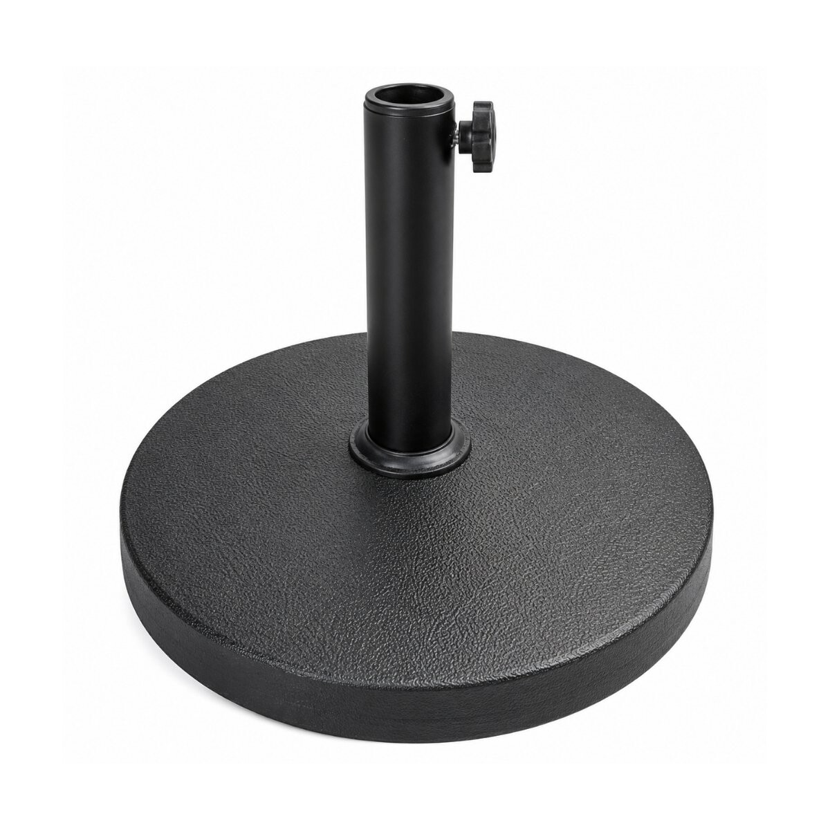 Base redonda metalica para sombrilla 45cm 12kg 