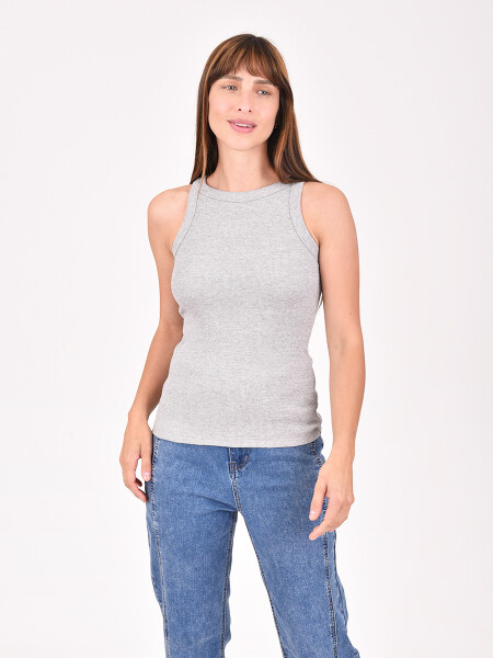 MUSCULOSA EMBAR GRIS MELANGE M