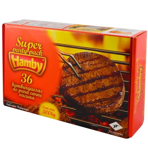 Hamburguesa Hamby Party Pack 36Uni Hamburguesa Hamby Party Pack 36Uni