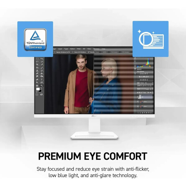 Monitor Msi Pro Mp273w E14a 27" Ips Full Hd 144 Hz MONITOR MSI PRO MP273W E14A 27" BLANCO