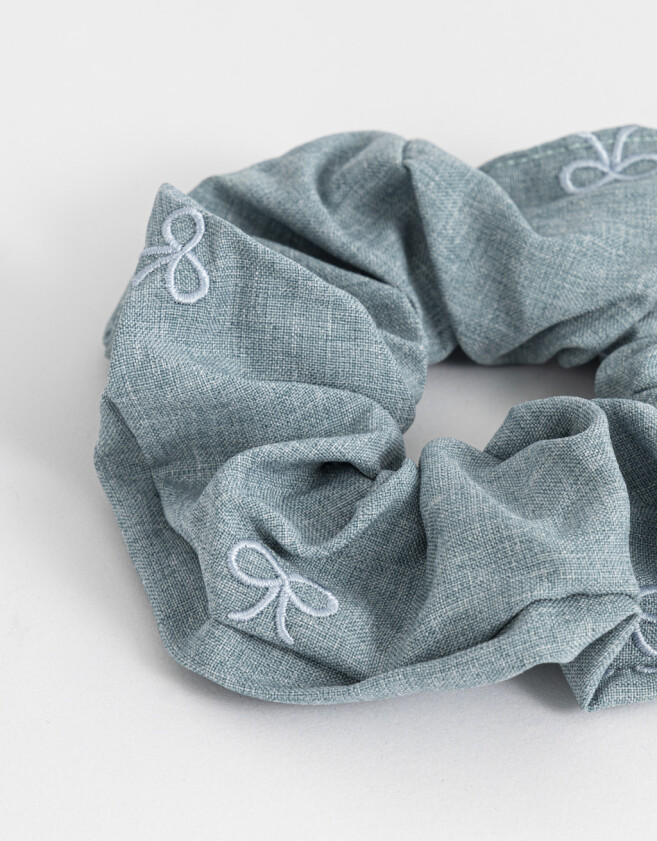 Skunzies XL Scrunchie Moñitos - Azul Celeste