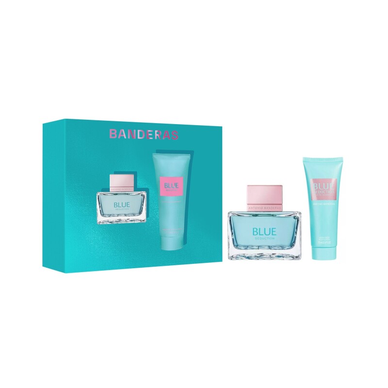 Set Perfume Antonio Banderas Blue Seduction Women EDT 50ml + Body Lotion Original Set Perfume Antonio Banderas Blue Seduction Women EDT 50ml + Body Lotion Original