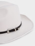 Sombreros Boho Sombrero Fedora - Blanco Crudo