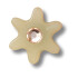 Jibbitz Tan Flower with Gem Multicolor