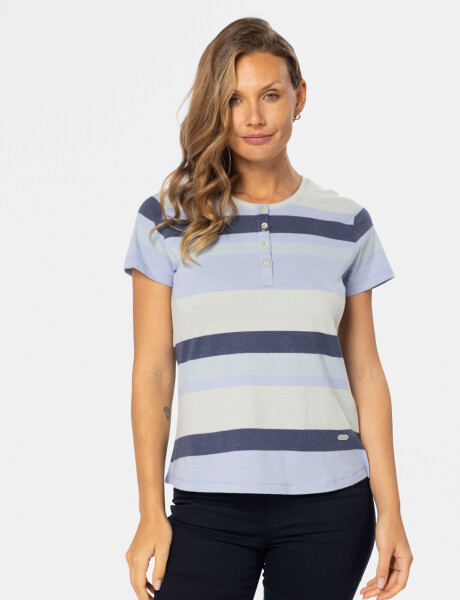REMERA RAYADA Verde