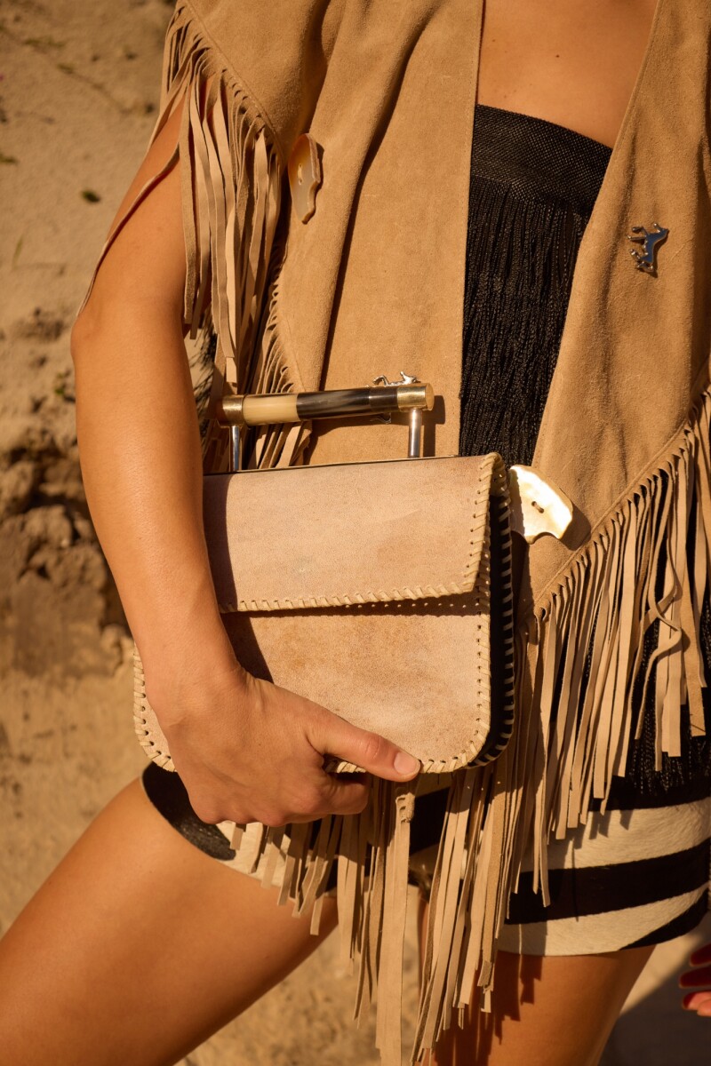 The Mini Box Handbag - Lonja / Negro 