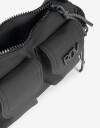 City Engomado Cartera Formato Baguette Rue Du Voyage - Negro
