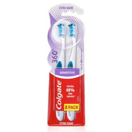 COLGATE CEPILLOS 360º SENSITIVE PACK 2 COLGATE CEPILLOS 360º SENSITIVE PACK 2