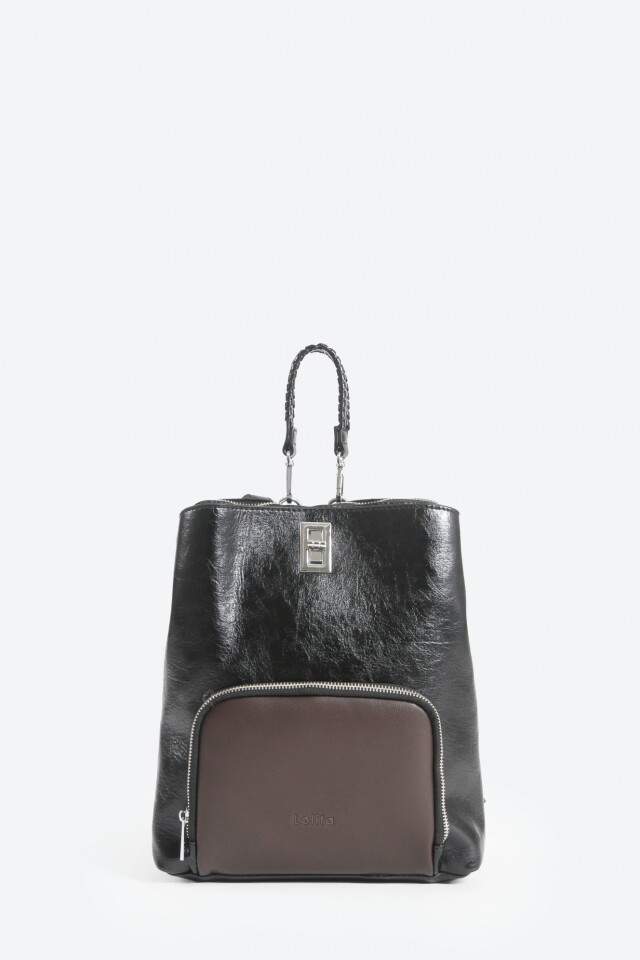 Mochila bicolor negro