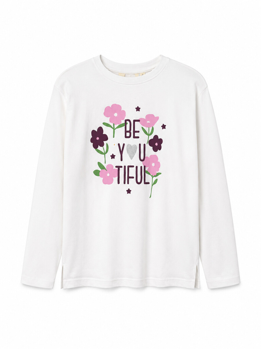 REMERA POSITIVE - BLANCO 