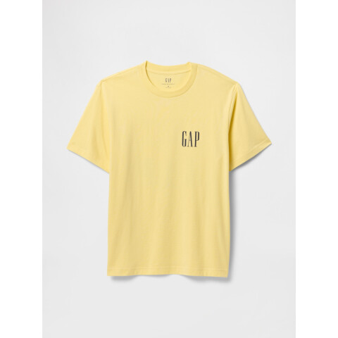 JPN 90S LOGO T SPRING YELLOW