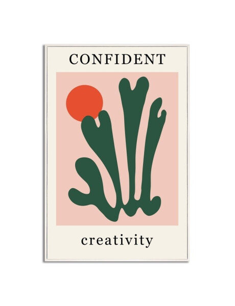 CUADRO CANVAS 40x60cm MARCO CONFIDENT CUADRO CANVAS 40x60cm MARCO CONFIDENT