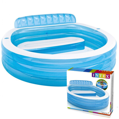 Piscina Inflable Intex 640 L 224x216 Con Sillón Gomón Inx57190