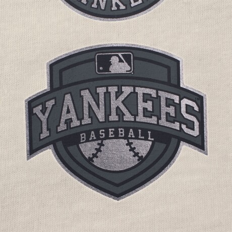 CAMISETA MLB FRONT METAL FOIL RUBBER PRINT REGULAR Beige