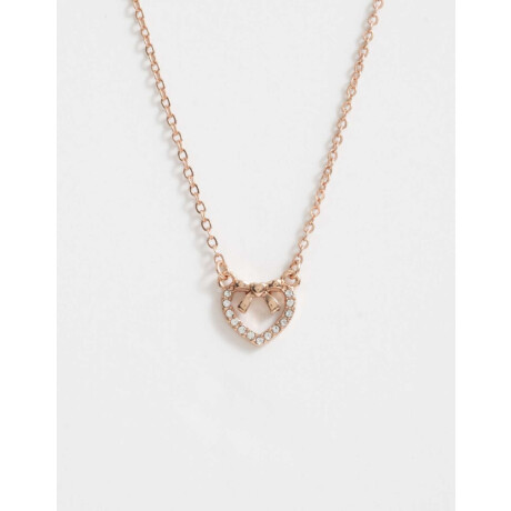 Cadena Corta Con Dije Bañada En Oro Rosa Dorado