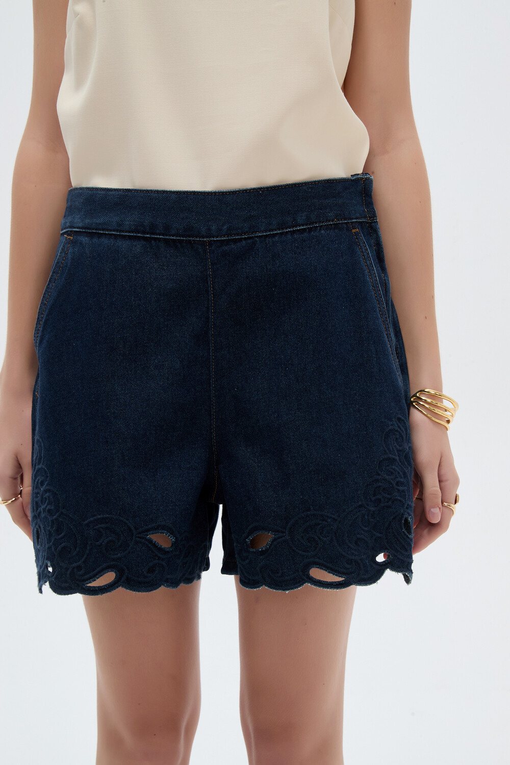 Short Varnel Azul Indigo