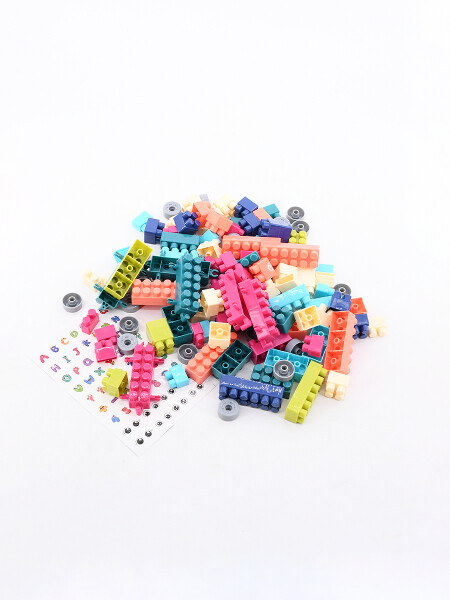 BOLSA BLOQUES CONSTRUCCIÓN 120 PIEZAS MULTICOLOR