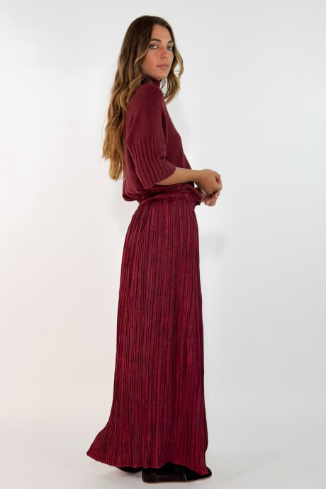 POLLERA MAKRAN Bordo