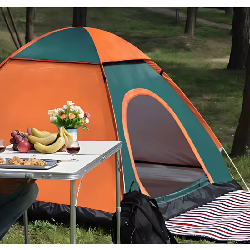 Carpa iglú con mosquitero de 3-4 personas 1.90 x 1.30 Naranja