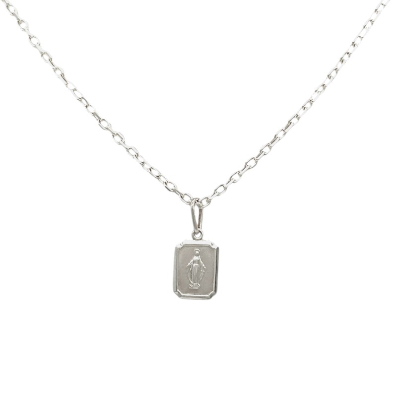 Dije Medalla Virgen Milagrosa-Plata 925-Sin Piedra-CP3022 sinpiedra