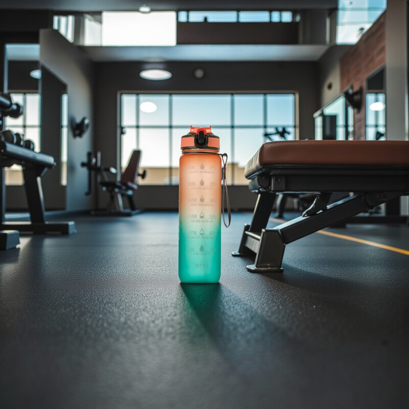 Botella De Agua Tritan Premium Libre Bpa Irrompible 1L Naranja