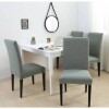 Set 6 Fundas Para Silla Cubre Asientos Elastizada Lisa verde