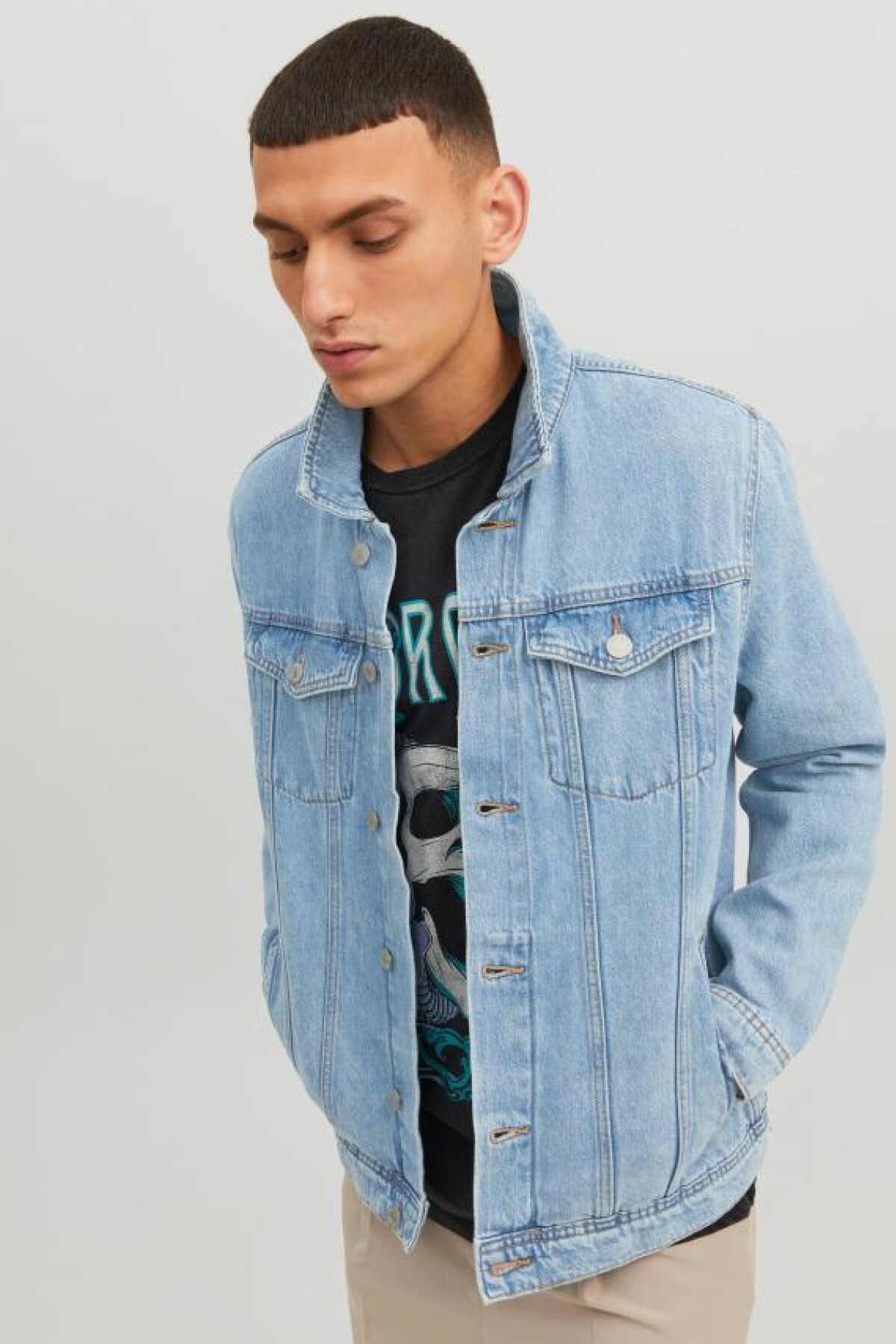 Chaqueta Denim Jj Blue Denim